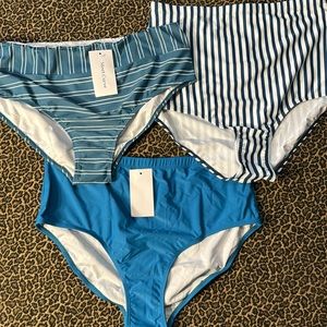 Meet.curve Three Piece Bundle of Bikini Bottoms 2XL